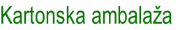 Kartonska ambalaža
